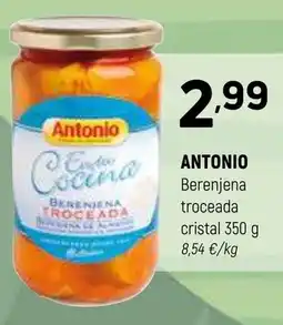 Coviran ANTONIO Berenjena troceada cristal oferta
