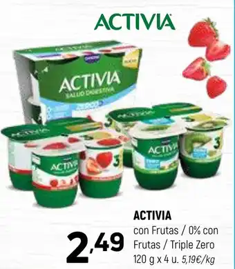 Coviran ACTIVIA con Frutas / 0% con Frutas / Triple Zero oferta