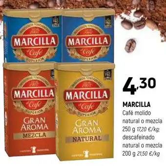 Coviran MARCILLA Café molido natural o mezcla descafeinado natural o mezcla oferta