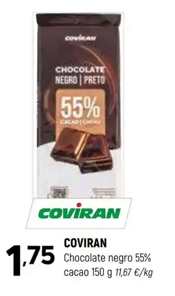 Coviran COVIRAN Chocolate negro 55% cacao oferta