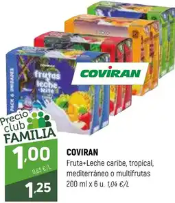 Coviran COVIRAN Fruta+Leche caribe, tropical, mediterráneo o multifrutas oferta