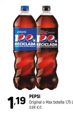 Coviran PEPSI Original o Max botella oferta