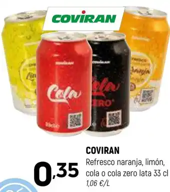 Coviran COVIRAN Refresco naranja, limón, cola o cola zero oferta
