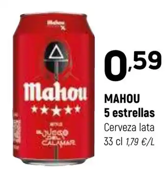 Coviran MAHOU 5 estrellas Cerveza oferta