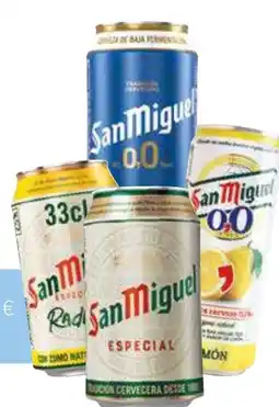 Coviran SAN MIGUEL Cerveza original, 0'0, 0'0 limón o radler oferta