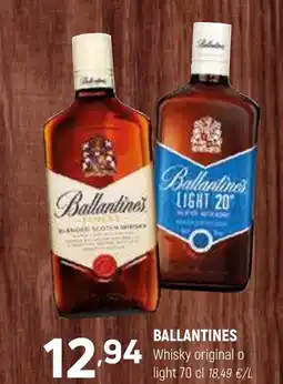 Coviran BALLANTINES Whisky original o light oferta