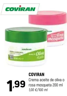 Coviran COVIRAN Crema aceite de oliva o rosa mosqueta oferta