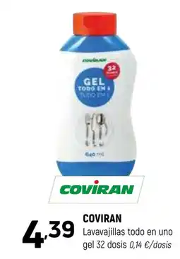 Coviran COVIRAN Lavavajillas todo en uno gel 32 dosis oferta
