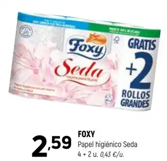 Coviran FOXY Papel higiénico Seda 4+2 u oferta