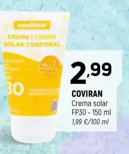 Coviran COVIRAN Crema solar FP30 oferta