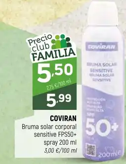 Coviran COVIRAN Bruma solar corporal sensitive FPS50+ spray oferta