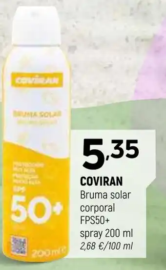 Coviran COVIRAN Bruma solar corporal FPS50+ spray oferta