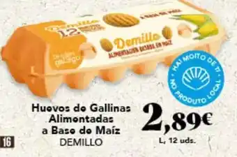 Gadis Gallego - huevos de gallinas alimentadas a base de maiz oferta
