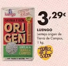 Supermercados Lupa Luengo - lenteja origen de tierra de campos oferta