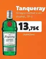 Supermercados Lupa Tanqueray - ginebra normal o sin alcohol oferta