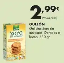 Supermercados Lupa Gullón - galletas zero sin azucares doradas al horno oferta