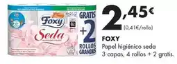 Supermercados Lupa Foxy - papel higiénico seda oferta