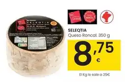 Eroski Seleqtia - queso roncal oferta