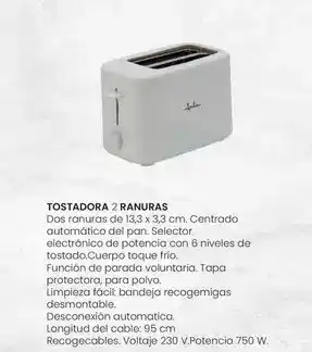 Eroski Jata - tostadora 2 ranuras oferta