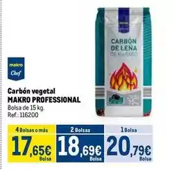 Makro Makro - carbón vegetal oferta