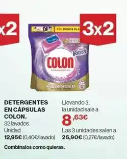 El Corte Inglés Colon - detergentes en cápsulas oferta