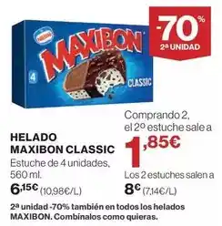 El Corte Inglés Maxibon - helado classic oferta