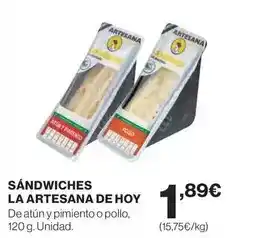 El Corte Inglés Sandwiches oferta