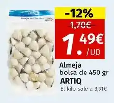 Maskom Supermercados Artiq - almeja bolsa de 450 gr oferta