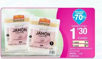 SPAR Fragadis Argal Jamón Cocido Bonnatur En Lonchas 140g oferta