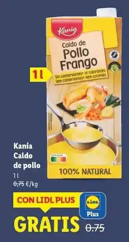 Lidl Kania - caldo de pollo oferta
