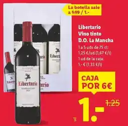 Lidl La mancha - libertario vino tinto d.o. la mancha oferta