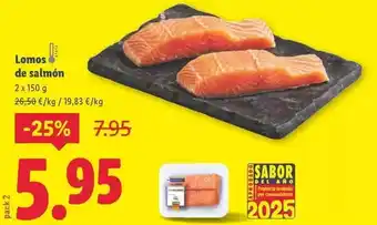 Lidl Lomos de salmon oferta