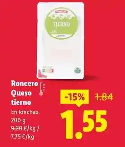 Lidl Roncero - queso tierno oferta