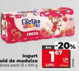 Dia Dia lactea - yogur líquido de fresa oferta