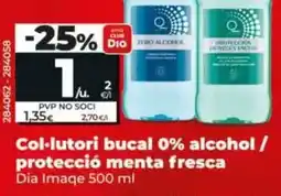 Dia Dia imaqe - enjuague bucal 0% alcohol / protección menta fresca 500 ml oferta