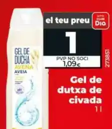 Dia Gel de ducha de avena 1 l oferta