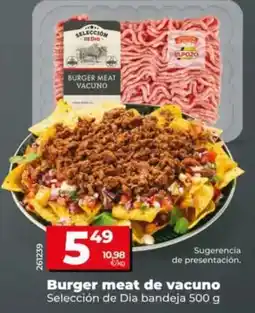 Dia Seleccion de dia - burger meat de vacuno oferta