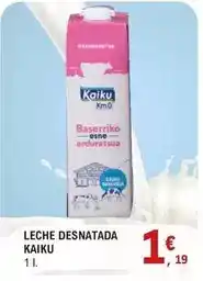 E.Leclerc Kaiku - leche desnatada oferta