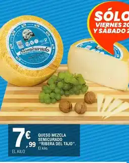 E.Leclerc Ribera del tajo - queso mezcla semicurado oferta