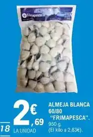 E.Leclerc Frimapesca - almeja blanca 60/80 oferta