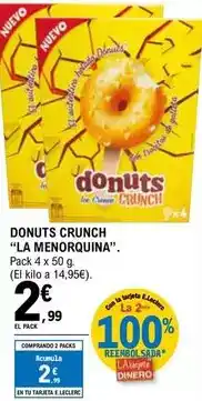 E.Leclerc La menorquina - donuts crunch oferta
