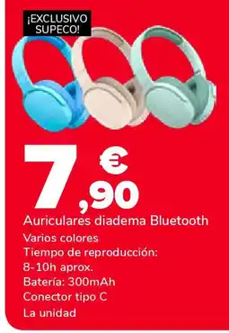 Supeco Auriculares diadema Bluetooth oferta