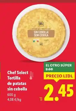 Lidl Chef Select Tortilla de patatas sin cebolla oferta