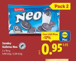 Lidl SONDEY Galletas Neo oferta