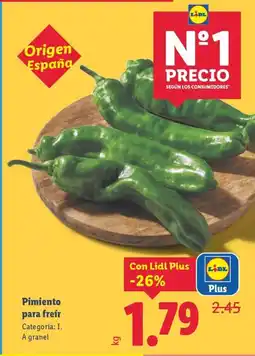 Lidl Pimiento para freír oferta