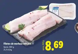 Lidl Filetes de merluza con piel oferta