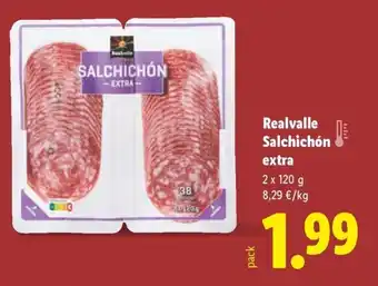 Lidl REALVALLE Salchichón extra oferta