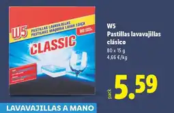 Lidl W5 Pastillas lavavajillas clásico oferta