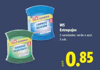Lidl W5 Estropajos oferta