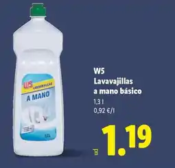 Lidl W5 Lavavajillas a mano básico oferta
